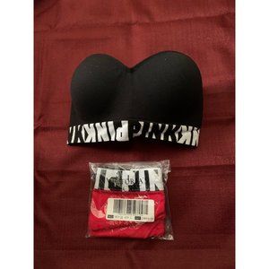 PINK Strapless DD Bra & Lg. Underwear Set